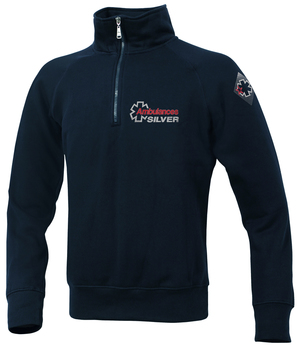 Sweat col zippé ambulancier gamme Silver